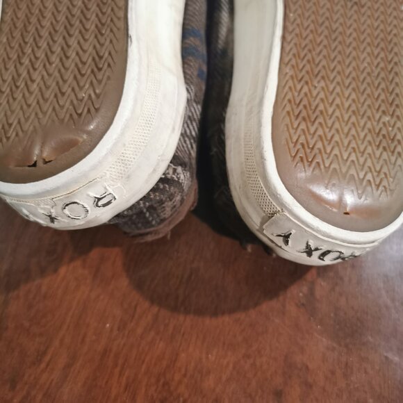 Plaid Canvas Sneakers Size 6 1/2 #214 - Picture 8 of 9